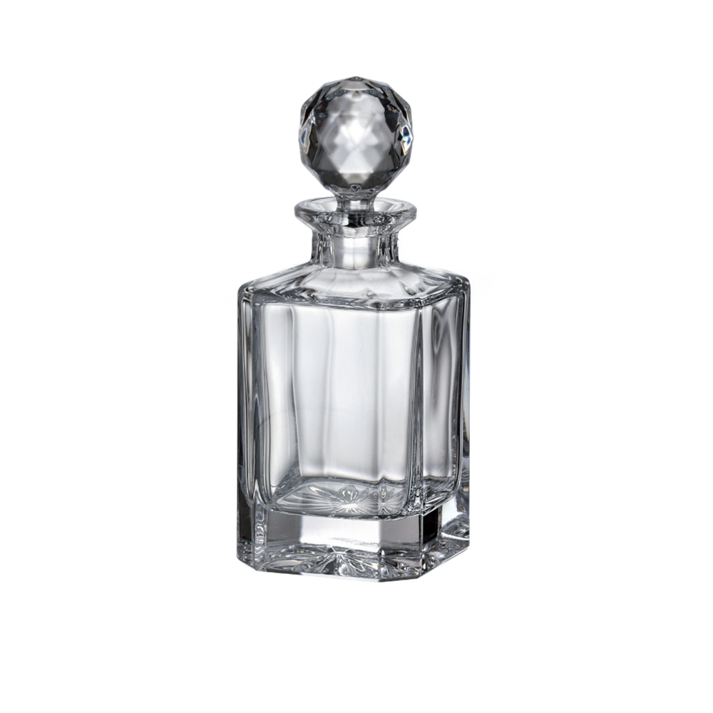 SQUARE CRYSTAL DECANTER BOHEMIA