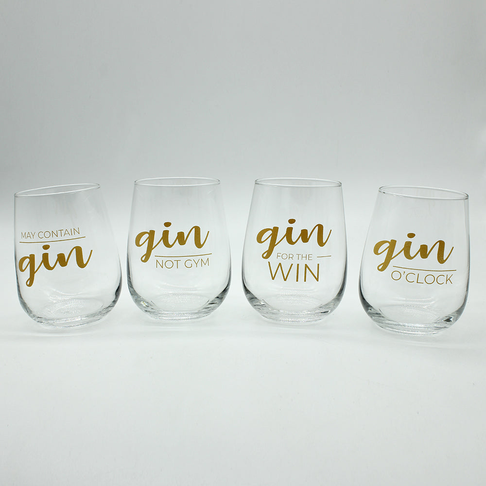 STEMLESS GLASS SET | GIN CLUB