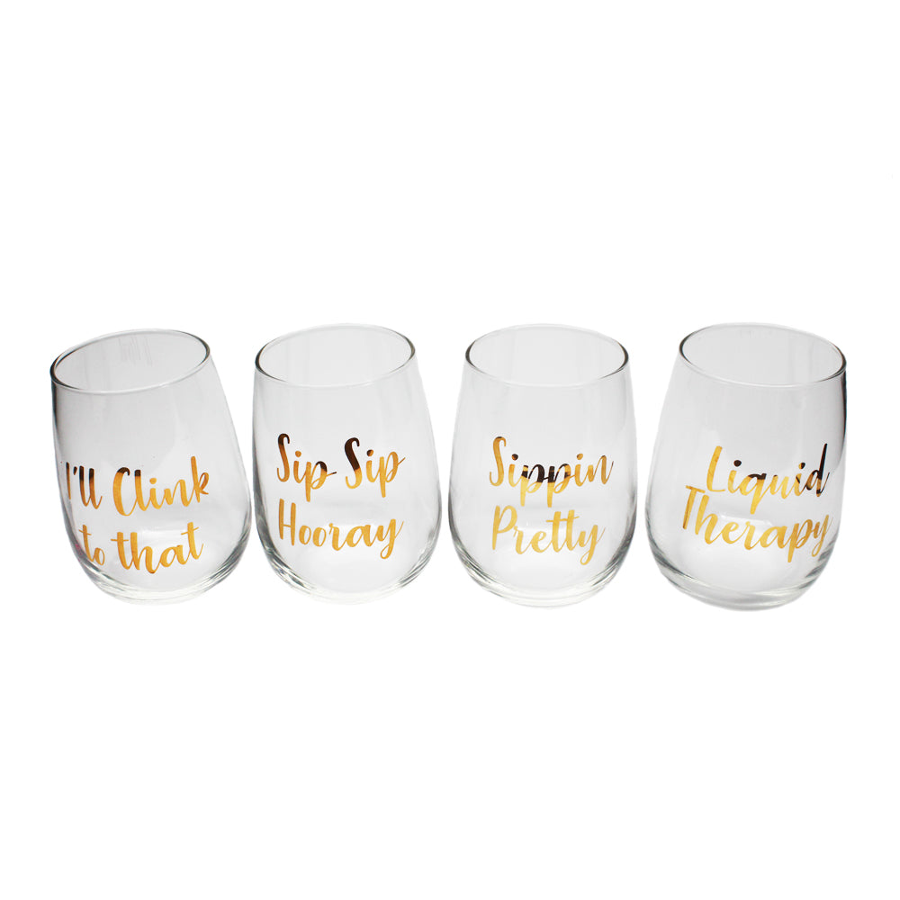 STEMLESS GLASS SET | BOOK CLUB